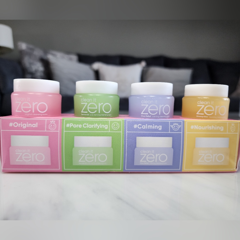 4pc Clean It Zero Makeup Removing Cleansing Balm Set